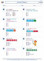 Mathematics - Second Grade - Worksheet: Number Patterns