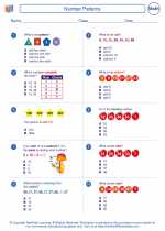 Mathematics - Second Grade - Worksheet: Number Patterns