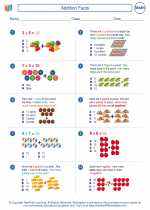 Mathematics - Second Grade - Worksheet: Addition Facts