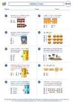 Addition Facts. 2nd Grade Math Worksheets and Answer Keys, Study Guides ...