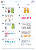 addition facts 2nd grade math worksheets and answer keys study guides and vocabulary sets