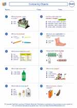 Mathematics - Second Grade - Worksheet: Comparing Objects