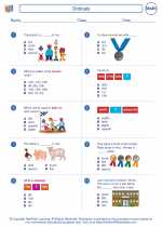 Mathematics - Second Grade - Worksheet: Ordinals