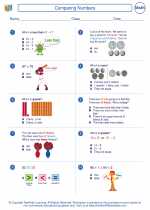 comparing numbers 2nd grade math worksheets and answer keys study guides and vocabulary sets