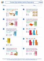 Mathematics - Second Grade - Worksheet: Double Digit Addition without Regrouping