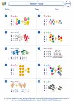 Mathematics - First Grade - Worksheet: Addition Facts