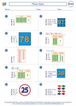 Mathematics - First Grade - Worksheet: Place Value