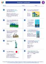 Social Studies - Fourth Grade - Worksheet: American Landmarks