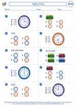 telling time mathematics worksheets and study guides first grade