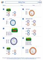 telling time mathematics worksheets and study guides first grade