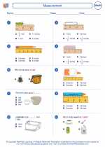 measurement mathematics worksheets and study guides first grade