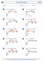 rounding numbers 4th grade math worksheets and study guides