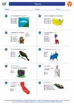 English Language Arts - Fifth Grade - Worksheet: Nouns