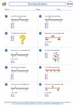 rounding numbers 4th grade math worksheets and study guides