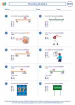 Mathematics - Fourth Grade - Worksheet: Rounding Numbers