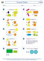 Mathematics - Third Grade - Worksheet: Congruent Shapes