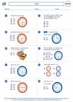 Mathematics - Third Grade - Worksheet: Time