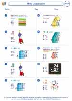 Mathematics - Fourth Grade - Worksheet: More Multiplication