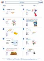 Mathematics - Fourth Grade - Worksheet: Division