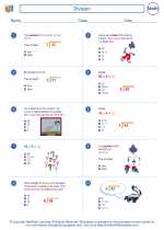 division 4th grade math worksheets and study guides