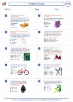 Problem Solving. Fourth Grade Math Worksheets and Study Guides.