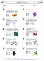 Mathematics - Fourth Grade - Worksheet: Problem Solving