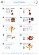 division multiplication 4th grade mathematics worksheets and study guides