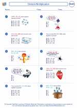 Mathematics - Fourth Grade - Worksheet: Division/Multiplication