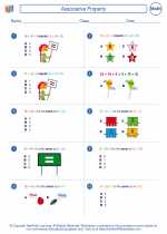 Mathematics - Third Grade - Worksheet: Associative Property