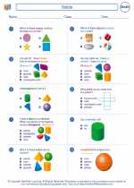 Mathematics - Second Grade - Worksheet: Solids