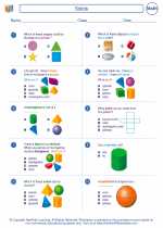 Mathematics - Second Grade - Worksheet: Solids