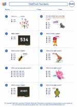 Mathematics - Third Grade - Worksheet: Odd/Even Numbers