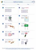 Mathematics - Third Grade - Worksheet: Odd/Even Numbers