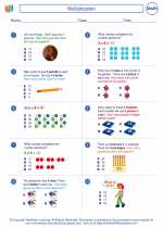 Mathematics - Third Grade - Worksheet: Multiplication