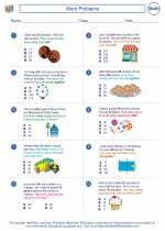 Mathematics - Third Grade - Worksheet: Word Problems