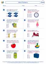 Mathematics - Third Grade - Worksheet: Word Problems