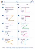 Mathematics - Fifth Grade - Worksheet: Angles