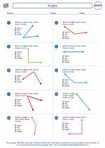 Mathematics - Fifth Grade - Worksheet: Angles