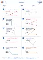 Mathematics - Fifth Grade - Worksheet: Angles