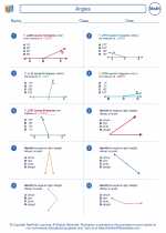 Mathematics - Fifth Grade - Worksheet: Angles