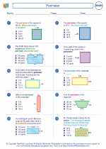 Mathematics - Third Grade - Worksheet: Perimeter