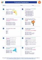 English Language Arts - Fifth Grade - Worksheet: Punctuation/Capitalization