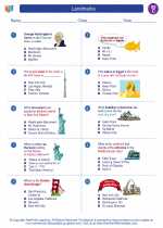 Social Studies - Third Grade - Worksheet: Landmarks