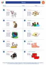 nouns 1st grade english language arts worksheets and answer key