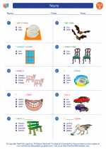 English Language Arts - First Grade - Worksheet: Nouns