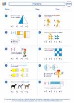 Mathematics - Fourth Grade - Worksheet: Fractions