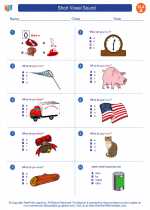 English Language Arts - First Grade - Worksheet: Short Vowel Sound