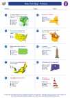 Social Studies - Fifth Grade - Worksheet: New York Map - Political