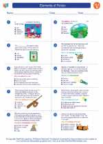English Language Arts - Fourth Grade - Worksheet: Elements of Fiction