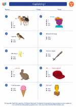 English Language Arts - First Grade - Worksheet: Capitalizing I